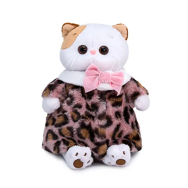 Clothes for soft toys Budi Basa fur coat with leopard print 27 cm | Игрушки и хобби