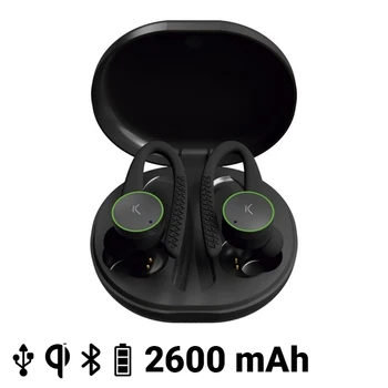 

Sports Headphones with Microphone KSIX Sports Buds 400 mAh Black