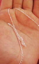 Collar con colgante de doble hélice de DNA para estudiantes de ciencia, Plata de Ley 925, collar de regalo para novia