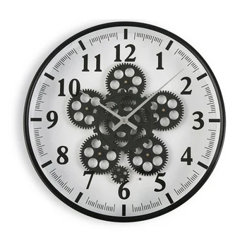 

Wall Clock Metal MDF Wood/Crystal (6,5 x 36 x 36 cm)