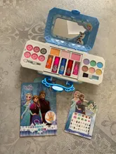 Conjunto de cosméticos de Disney para niñas, Set de belleza de juguete de frozen, elsa, anna, Blancanieves, Princesa, juguetes de moda, casa de juego, regalo para niños