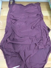 Bañador vintage de una pieza para mujer, traje de baño de realce, fruncido, con control de barriga, ropa de playa estilo retro, 2020