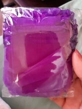 Bolsas de Organza para regalos de boda, bolsitas con cordón de caramelo para embalaje de exhibición de pendientes y joyería, 7x9cm, 10/20/50/100 Uds.