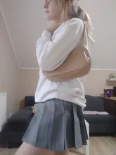 Bolso de piel sintética suave para mujer, bolsa de hombro pequeña de diseño a la moda, Color sólido Retro, Color púrpura