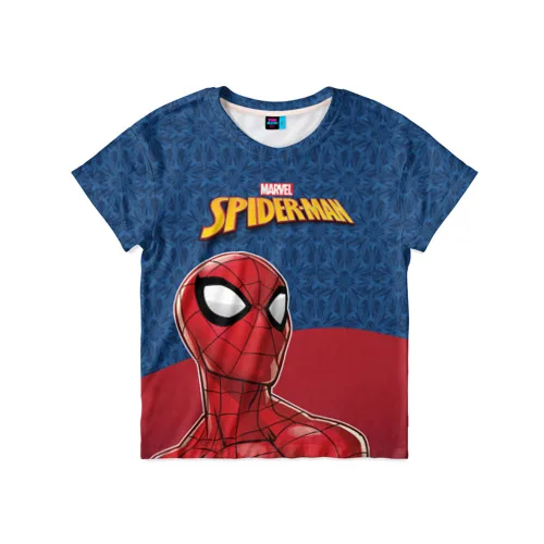 Детская футболка 3D «Spider-Man» для мальчиков и девочек, Легкая футболка с рисунком