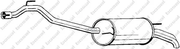 Глушитель Задняя Часть Vw T4 2, 5td 96- Bosal арт. 283469