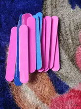 Mini limas 20 piezas para uñas, herramientas de manicura, limas artificiales, desmaquillantes desechables para cutículas, callos de media luna delgados