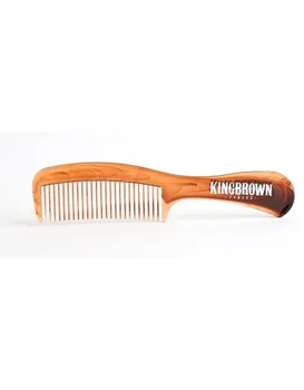 

King Crown Tort Handle Comb