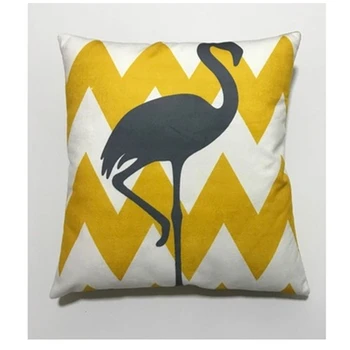 

Digital Printing Decorative Pillow Cushion Cover Flamingo