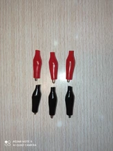 Crocodile Alligator-Clip Electrical-Clamp Testing S4 Probe-Meter Metal for Black Red