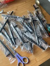 KAK 2 ~ 24 de la puerta de la cocina Bar tira hacia manija perillas del gabinete, 10mm de diámetro de acero inoxidable manija, herrajes para muebles