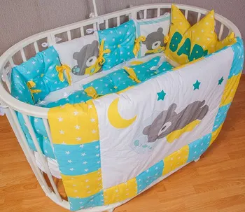 

Комплект в круглую/овальную кроватку "BABY Мишки" Комплекты в круглую/овальную кроватку