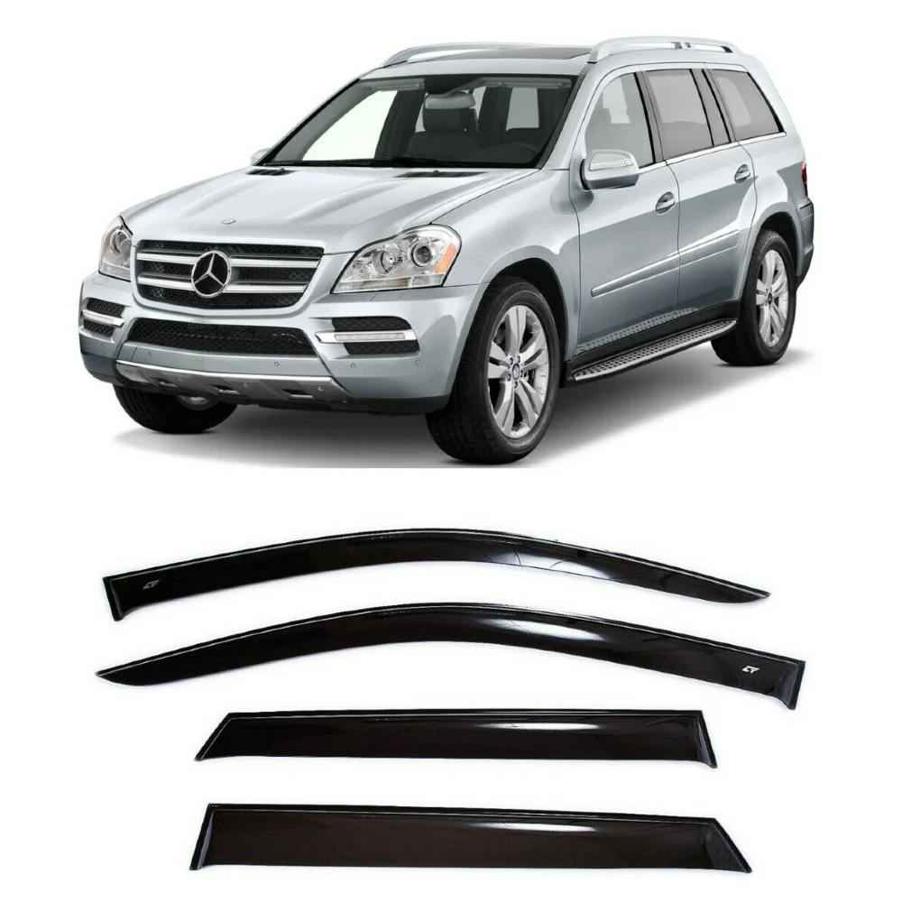 Дефлекторы окон Cobra Tuning M32306 на авто Mercedes Benz GL-klasse X164 2006-2012 4 шт./комп. ветровики от