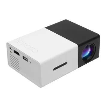 

YG-300 LCD LED Projector 400-600 Lumens 320 x 240 Pixels 1080P Home Media Player With Remote Control -White