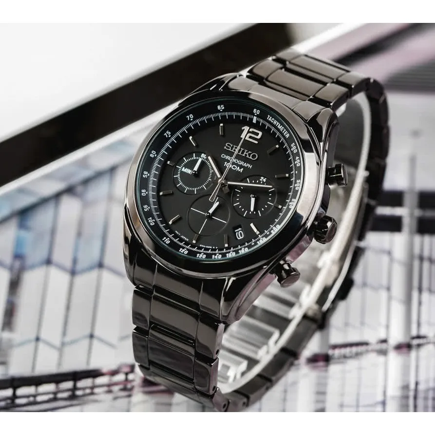 Jam Tangan Seiko Neosports Pria SSB093P1 Chrono 45Mm Dial Tali Hitam Baja  100M Water Resist Chrono Jam Tangan Olahraga Pria Dial Hitam|Olahraga Jam  Tangan| - AliExpress