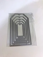 Troqueles de corte de Metal marcos de etiquetas tarjeta troquelador Stencil papel para álbum de recortes DIY foto plantilla para artesanía troqueles