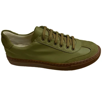 

Hot Deals Great Savings Fashionable Multi Purpose Casual Sporty Leather Khaki PVC Rubber Sole Custom Shoe Lace Unisex Sneakers