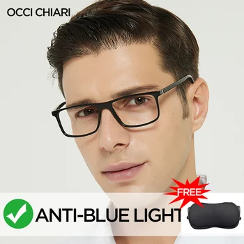 

Anti Glare Computer Glasses Men TR90 Anti Blue Rays Glasses Clear Lens Prescription Blue Light Eyeglasses Optical Frame MARE