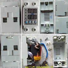 Under-Voltage-Protective-Device Relay Protector Current Din Rail 63A Over-Voltage Dual-Display
