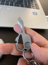 Llavero multiherramienta 24 en 1, destornillador, llave, abridor de botellas, juego de llaves colgantes, medición portátil, EDC ajustable, herramientas al aire libre