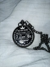 Mejor regalo de cadena de reloj de bolsillo a mi hijo collar Fob Relojes hombres día de los niños niño regalo reloj de bolsillo