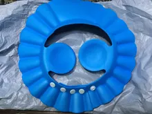 Gorro de baño para bebé, protector de ojos resistente al agua, ajustable, para ducha de bebé