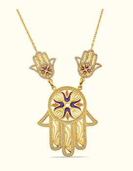 

Fatmanın Hand Gold Necklace 02-334-C0005