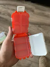 Caja de primeros auxilios plegable para el hogar, Mini bolsa de almacenamiento de medicamentos, para viaje, 8 enrejados