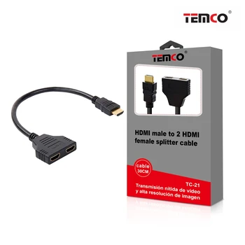 

HDMI male adapter Cable-2 HDMI female 30CM