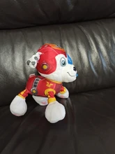 Figuras de acción de la patrulla canina para niños, juguete de peluche suave de 12 y 20cm con seguimiento de perros, modelo Apolo