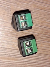 5 Juegos de 10 Uds. De cámaras, 2,1mm x 5,5mm, adaptador de enchufe hembra y macho, toma de corriente continua, color verde