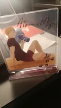 ¡Anime tee! Soporte acrílico para modelismo, placa de escritorio, juguete, figuras de doble cara, adornos de decoración de cómic estampados, 12cm
