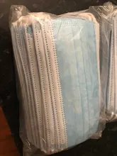 Mascarilla médica desechable no tejida, máscara quirúrgica de 3 capas con filtro, transpirable, antipolvo