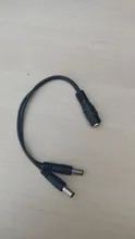 Cable divisor de potencia de 2,1x5,5mm para cámara CCTV, accesorios de seguridad DVR, tira de luz LED, CC 1 hembra a 2 macho