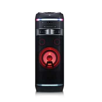 

LG OK75-high power speaker equipo de alto (1000 W, Bluetooth, USB, DJ effects, karaoke, LED lighting will, Radio, CD), Black
