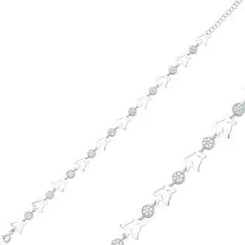 

Merve Silver Butterfly Womens Bracelet