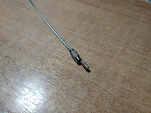 10 uds/1,5/2mm llavero EDC Etiqueta de cuerda de alambre de acero inoxidable lazo de Cable tornillo dispositivo de bloqueo clave llavero círculo campamento utensilio para colgar