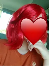 DIFEI peluca sintética bob corto pelo lacio con trimable flequillo Rosa rojo azul peluca cosplay púrpura para pelucas de pelo corto para mujeres