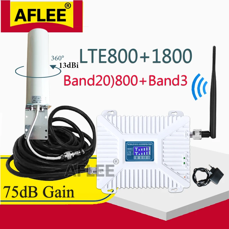 B20 800 1800 2100 2600mhz Repeater GSM 2G 3G 4G