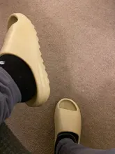 De los hombres de verano diapositivas ligero playa guay zapatillas diapositiva hueso Boca de pescado Flip Flops, sandalias de las mujeres suave EVA zapatillas de deporte par 35-46 #