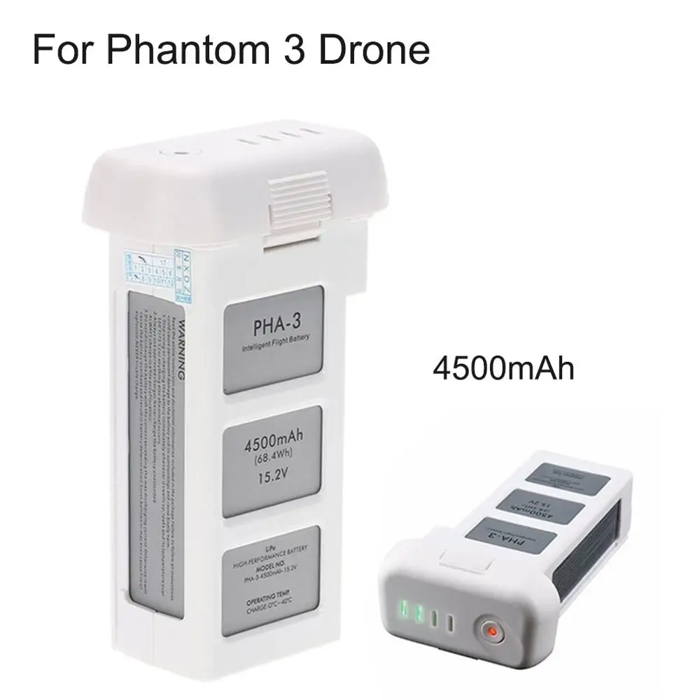 

4500mAh Rechargable Battery For DJI Phantom 3 Series Professional Advanced Drone Intelligent Flight Battery 15.2V 68.4Wh