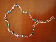 Tobillera con cuentas de cristal coloridas para mujer, pulsera tobillera Bohemia con cadena de Color dorado, pulsera para pierna, joyería para pies de playa