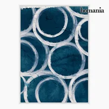 Картина маслом круги(100x140x4 см) МДФ BigBuy Home