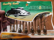 JOHNCOO UL pesca señuelo de Pesca flotante TPR suave de silicona atraer 0,85g 1,3g cebo suaves 12 Uds los nadadores UL señuelo de Jigging señuelo para trucha