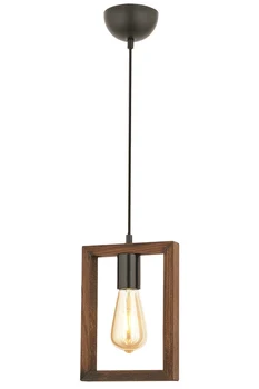 

AVONNI AV-65212-1BSY Black Painted Chandelier, E27, Metal, Woode