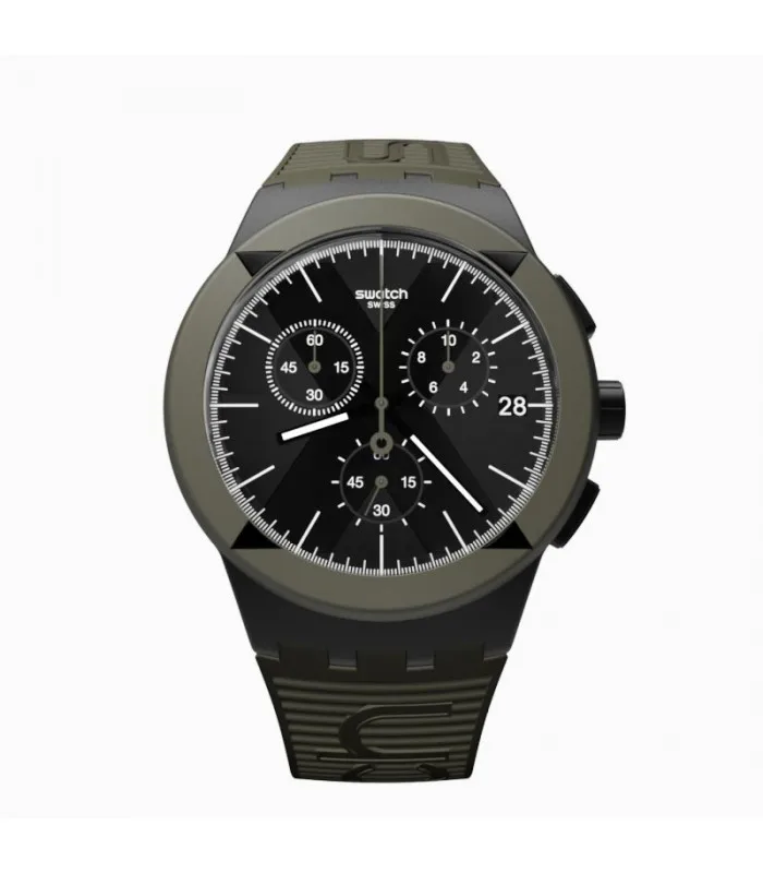 Часы swatch X-VIBE CHRONO X-DISTRICT зеленый 42 мм SUSB414