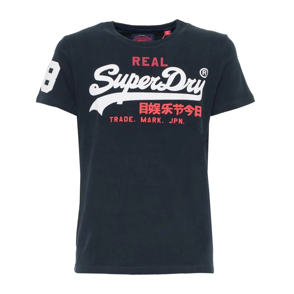 superdry navy t shirt
