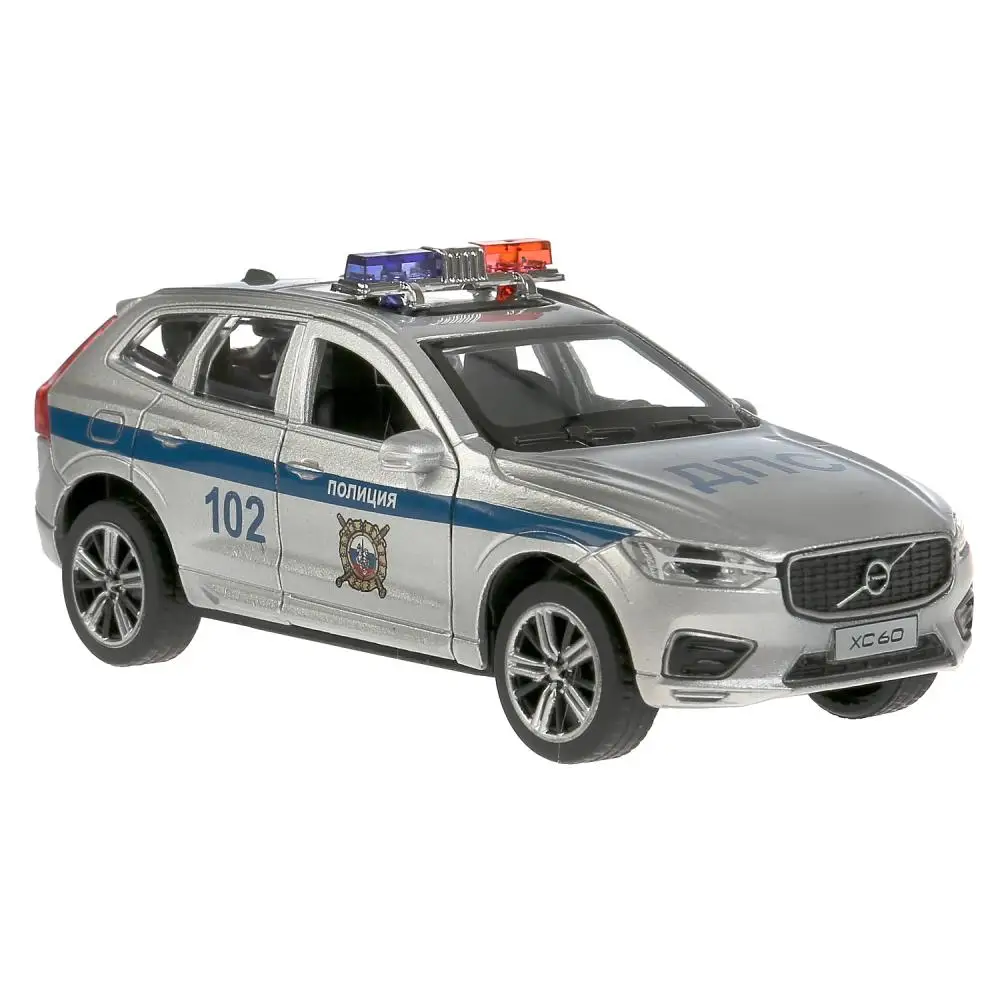 Machine model технопарк Volvo XC60 police инерционная light sound |