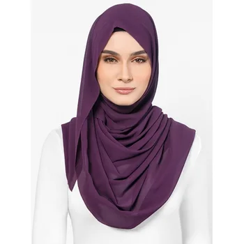

Chiffon Shawl-Plum Red/Autumn-Winter Fashion