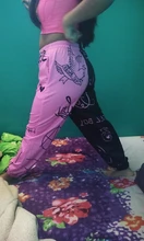 Pantalones holgados de estilo informal para mujer, pantalones Harem con estampado de historietas, pantalones de chándal de estilo Hip Hop, pantalones informales, Kpop